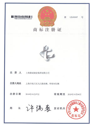 Trademark registration certificate 12539597