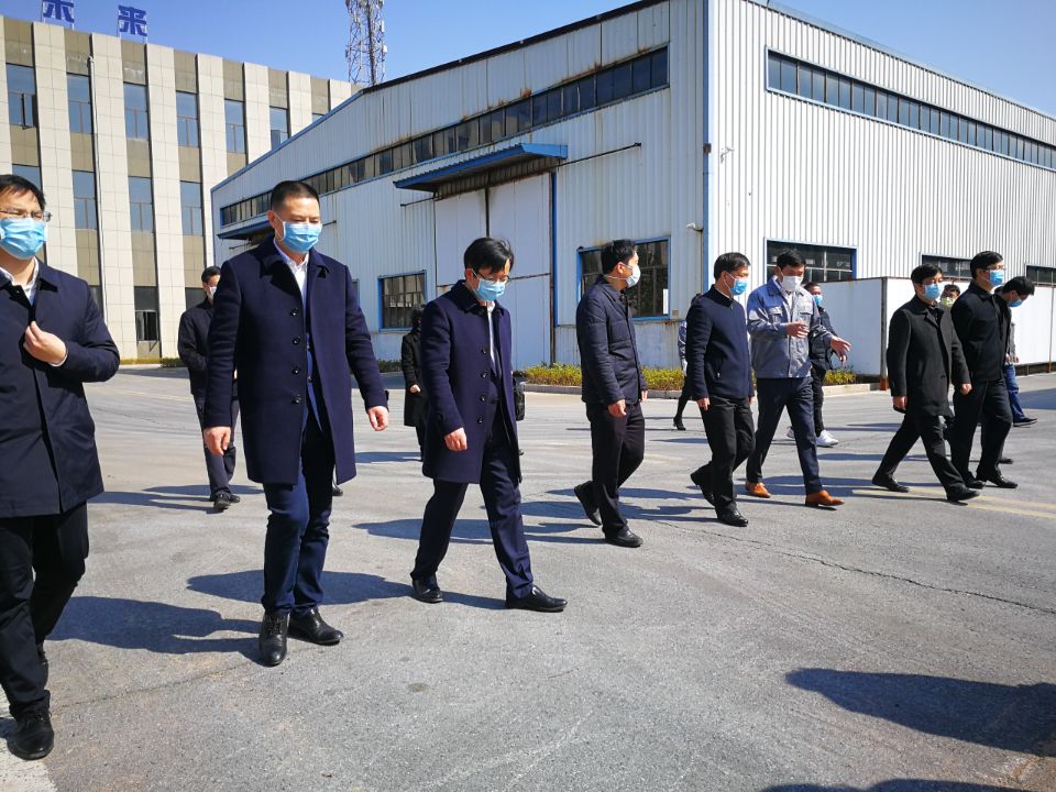 Chen xingchao, head of the united front work department of jiangxi provincial party committee, visited our company to investigate the resumption of production, epidemic prevention and control work